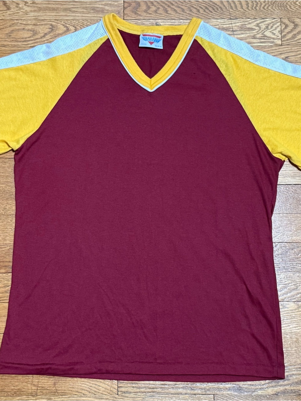 VTG 70’s/80’s Men’s (XL) Dodger Baseball Athletic V-Neck Mesh & Cotton T-Shirt